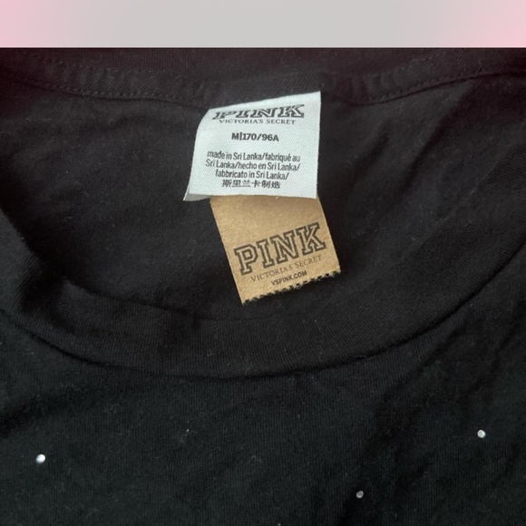 Pink Victoria’s Secret Bling tee shirt size Medium - Picture 4 of 6